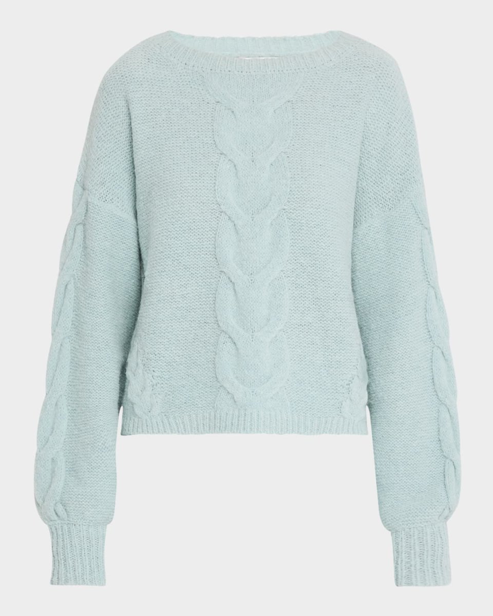 Vaida Cable-Knit Crewneck Sweater